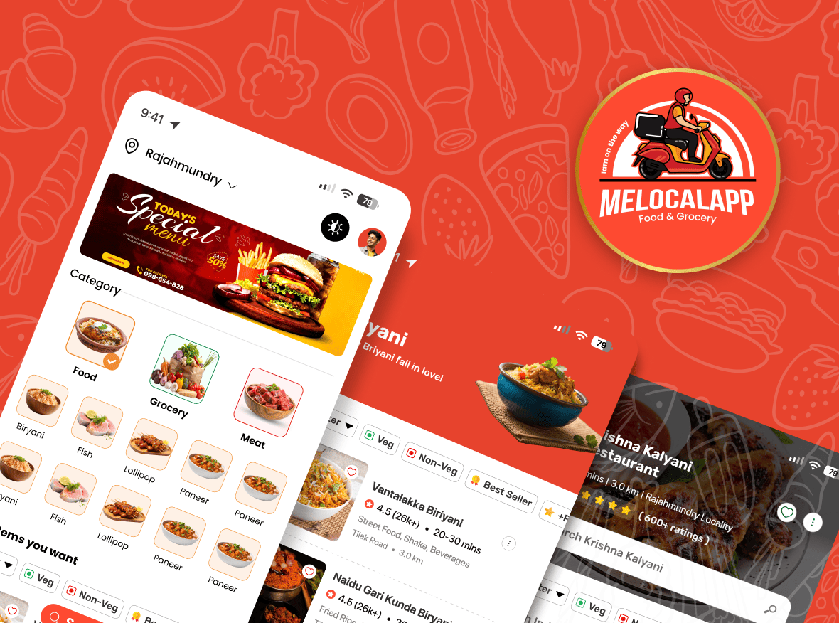 Best Custom Food Delivery Mobile App development company in Rajahmundry 